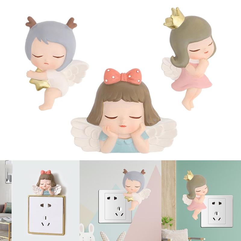 Cute 3D Wall Sticker Decorative 6x7cm Switch Decor Nursery Room Socket