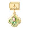 Fashion Flower Moon Butterfly Gold Color Pendant Italian Charm Link Fit 9MM Bracelet Stainless Steel Men Women DIY Making Gifts