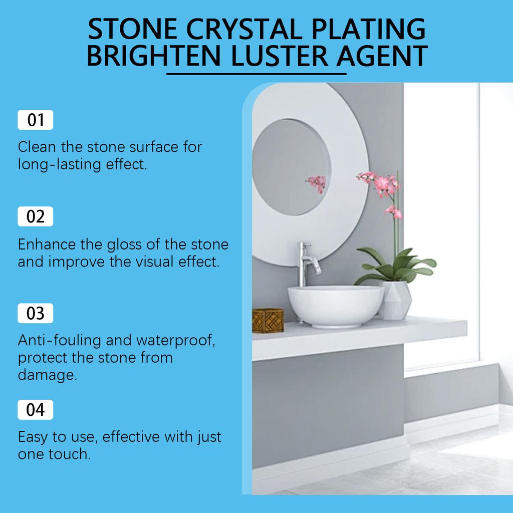 Stone Coating Agent - Scratch Repair, Stain Cleaning & Polishing Agent for Kitchen Quartz Stone & Tile Countertops