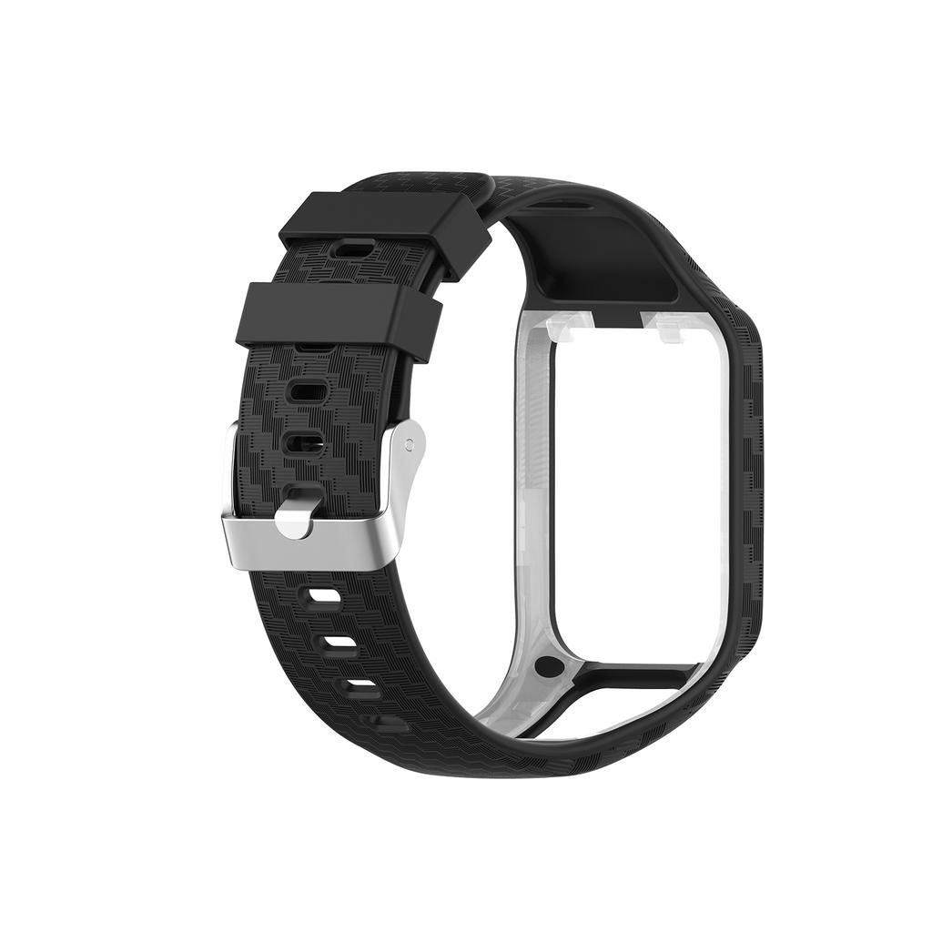 Replacement Silicone Watch Band Strap Wristband for TomTom Runner 2/3 Spark/3 Sport GPS Watch