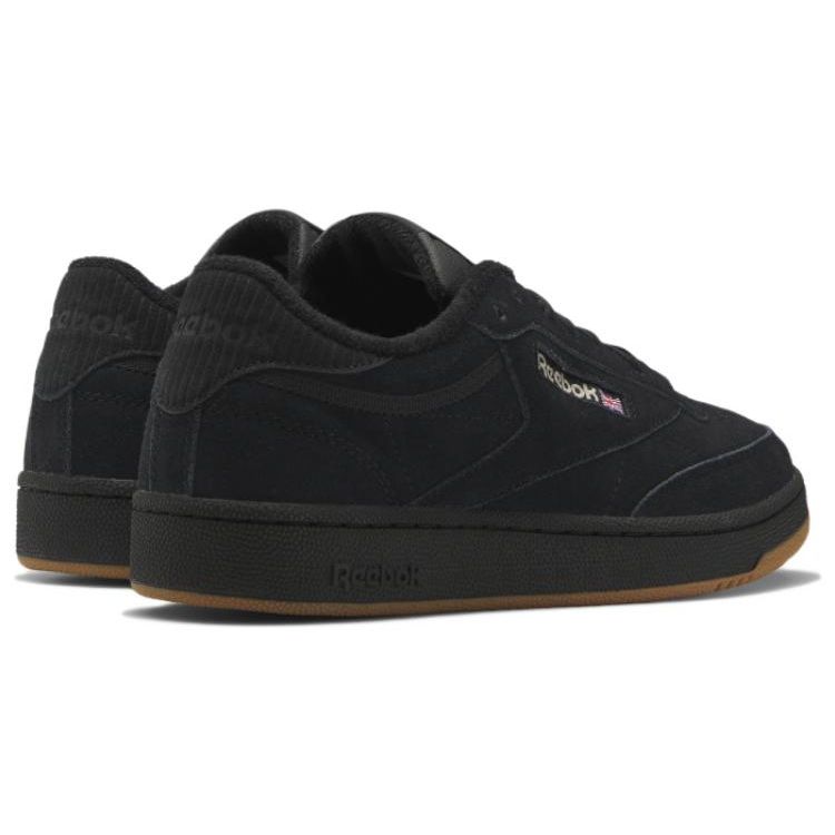 Reebok Club C 85 Comfortable Versatile Low-Top Sneakers Unisex Sneakers Black IF9920