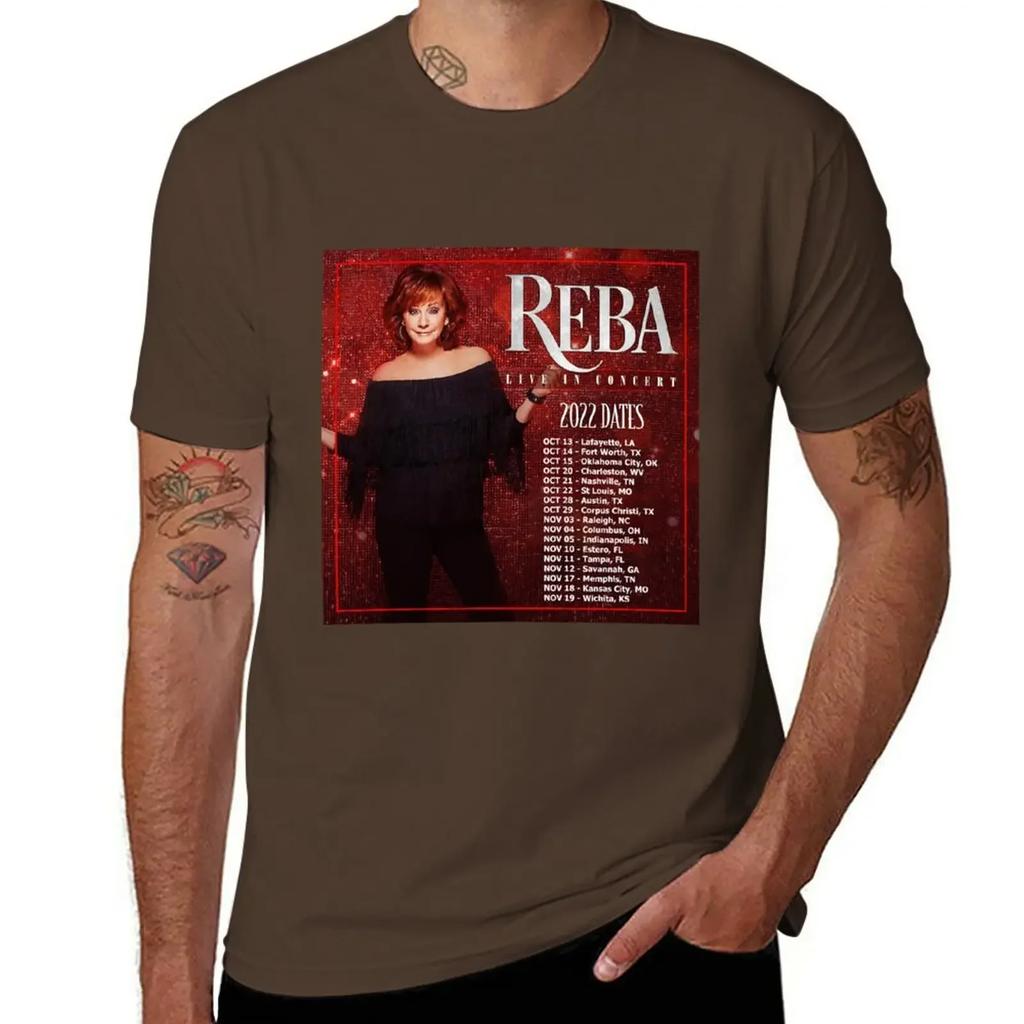 Reba Tour 2022 - 2023 Locations and Dates T-Shirt tees Aesthetic clothing mens t shirts casual stylish