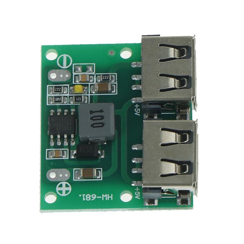 9 В 12 В 24 В до 5 В DC-DC понижающий зарядный модуль с двумя выходами USB понижающая плата