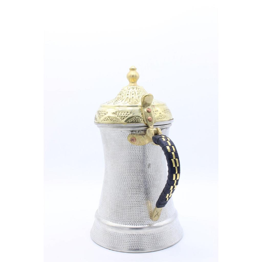 Татуировка на руку с вязаной ручкой Кофейник Dallah Mrra серебряного цвета 26 см