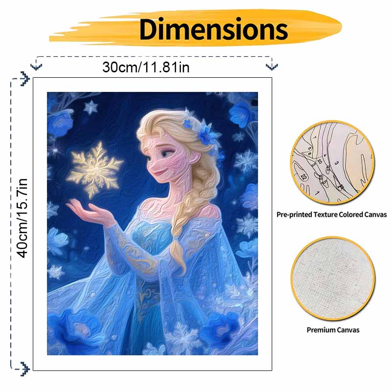 Disney Раскраска по номерам «Снежная королева» Снежинка Ручная раскраска Набор для рисования Декор для дома