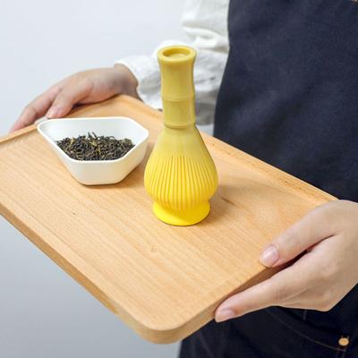 Силиконовый венчик для взбивания матча пищевой блендер для порошка зеленого чая матча прочный термостойкий инструмент с подставкой