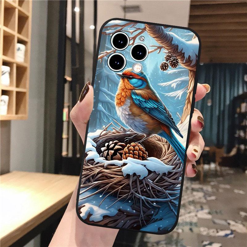 Cute Bird Phone Case For Iphone 15 14 Pro Max 13 12 11 Pro Max XSMax XR 12 13 Mini 14 Plus
