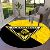 Alemannia Aachen Round Area Rug,Carpet Rug for Living Room Bedroom Sofa Playroom Decor,Non-slip Floor Mat