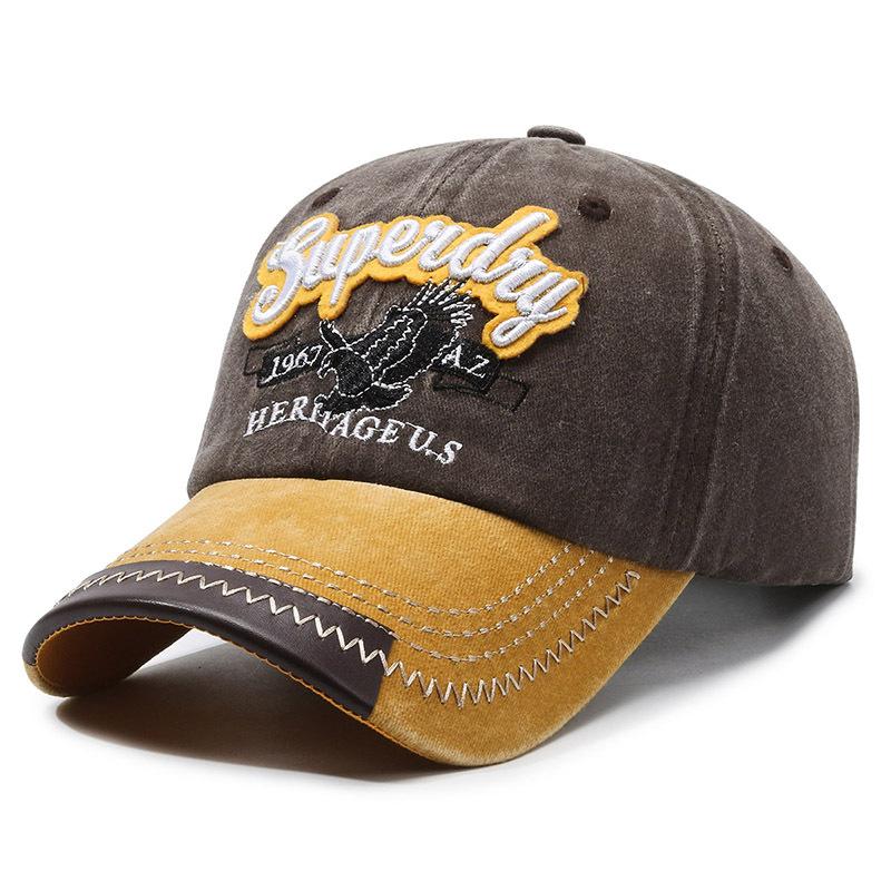 Весна осень новая вышитая шапка с орлом Стираем старые буквы супер дневная бейсболка ретро универсальная мужская и женская