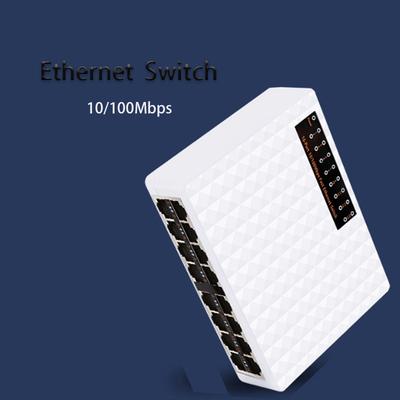 16-портовый 100M коммутатор RJ45 LAN-хаб Ethernet Smart Network Switcher Игровой сетевой коммутатор Plug and Play Fast Ethernet Интернет-сплиттер RJ-45 LAN-адаптер