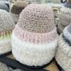 Plush knitted new autumn and winter striped thickened fisherman's hat children's ear protection cold personalized bucket hat tide