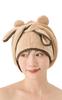 Sauna Hat Hair Turban for Water Chill Panda [valeria] Women, Bath, Absorbent, (Beige)