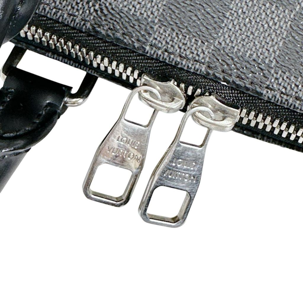 LOUIS VUITTON Damier Porte Documan Jules Business bag black mens N48224 Used