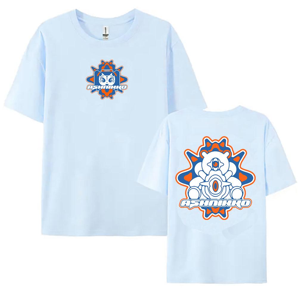 Y2K Hunter Ringer Tee Ashnikko Itty Bitty Album T-shirt Short Sleeve Casual Female Tshirts Cartoon Graphic Printing Clothing Wom