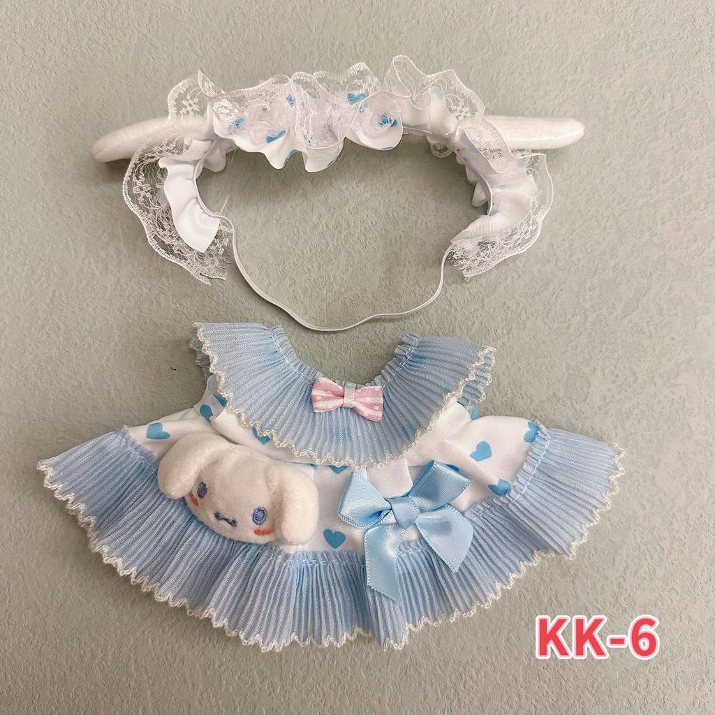 Одежда для хлопковой куклы 20 см, Милое и Сладкое Лолита-платье, Одежда для переодевания куклы 20 см