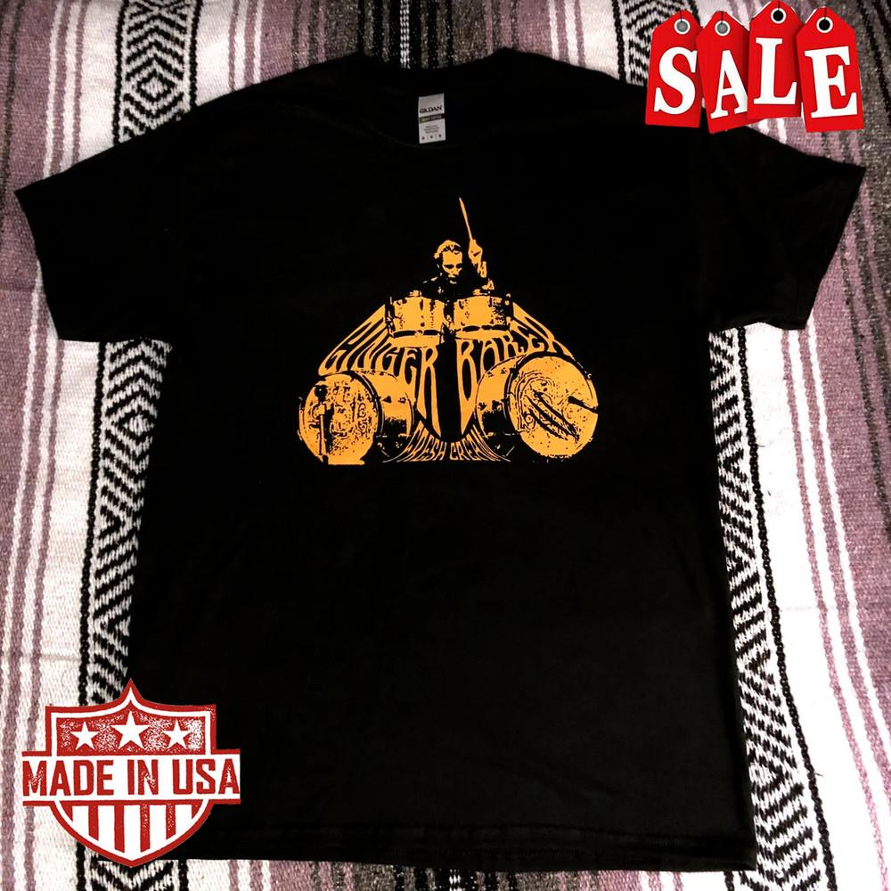 Футболка GINGER BAKER Все размеры S-4XL Короткий рукав Хлопок AA4492 Унисекс Футболка