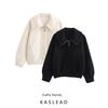 Kaslead New Arrival Women's Clothing Fashion Style Fashion Polo Collar Jacket Zipper Sweater Outwear