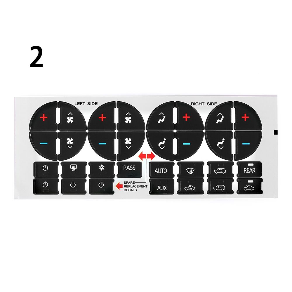 Климат-контроль Замена Наклейки для салона автомобиля Ремонт кнопок Украшения Кнопка управления Наклейка