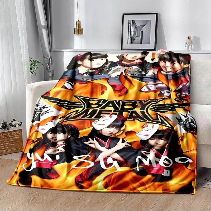 3D Плед с принтом Babymetal, Модный Мягкий Уютный для Гостиной Спальни Дивана Кровати, Плед для Путешествий, Подарок Ребенку на День Рождения