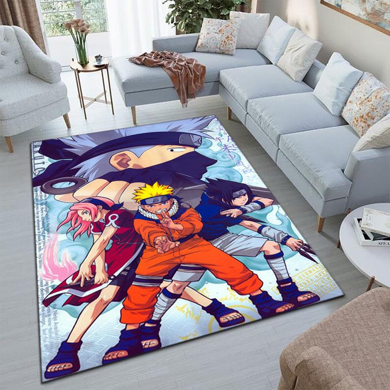 Известный ковер Узумаки Наруто из японского аниме-мультфильма NARUTO, мягкий декоративный предмет интерьера, подкладка под кресло для спальни и офиса, коврик для пикника на открытом воздухе Y12