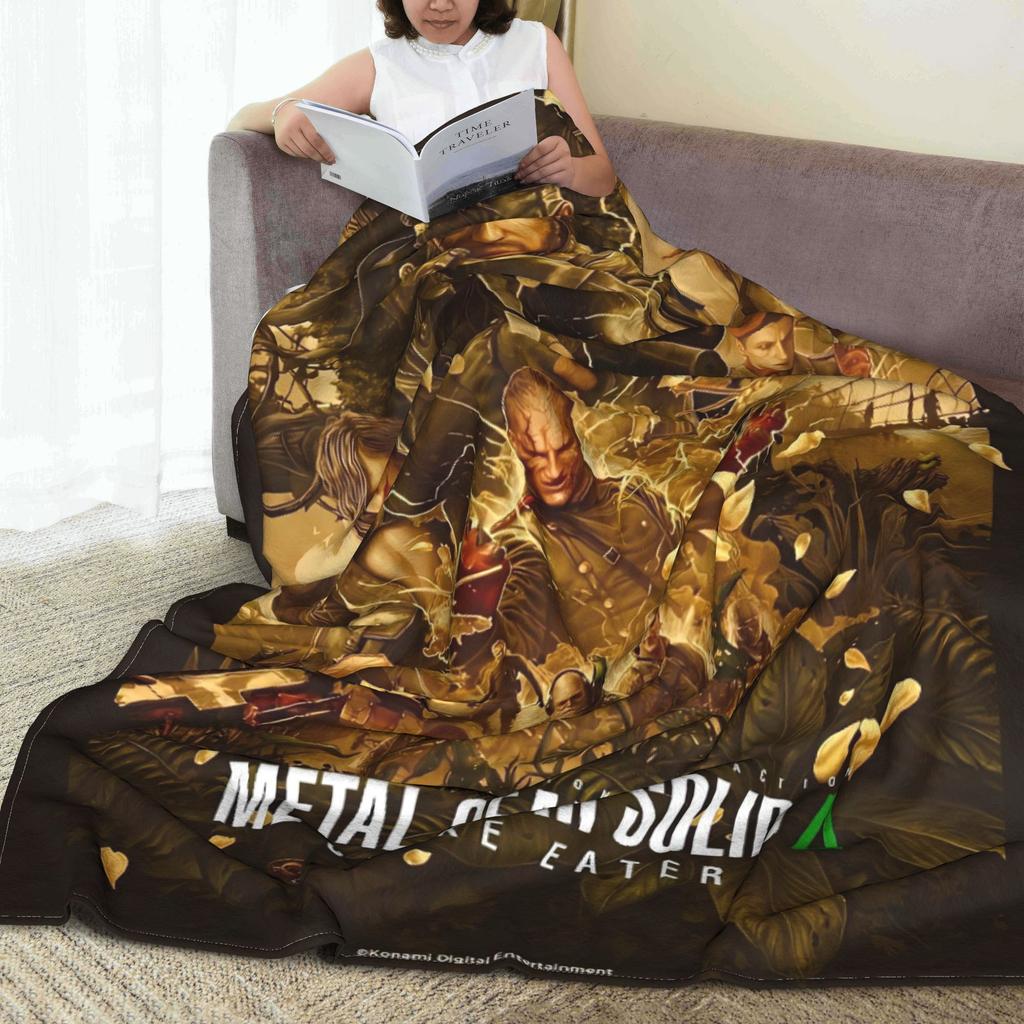 Metal Gear Solid Snake Game (1) Blanket Quality Super Soft Throw Blanket Winter Kids Outdoor Funny Bedspread