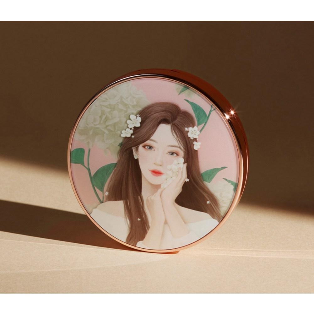 Makeup Helper Art Pact Original Professional Finish 25 г Sweet Sophia x 1 + эксклюзивный набор пуховок, нет. 22 бежевый телесный, 1 набор