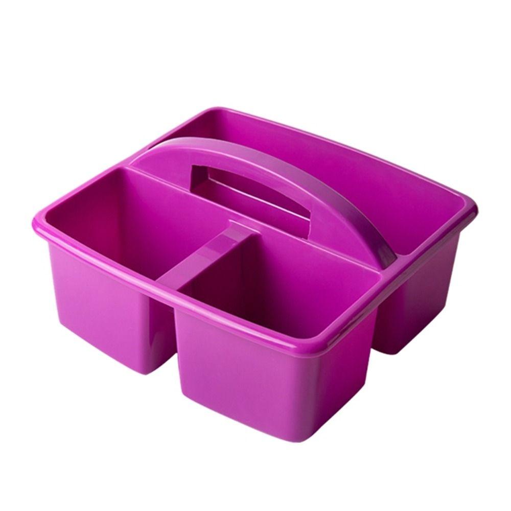 Compartments Brush Storage Portable Divided Basket Desk Organizer Caddies Box Paint Brushes