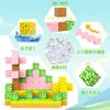 VIXA Magnetic Blocks, Magnetic Cubes, Spring Motifs, Grass, Cherry Blossom, and Sunflower Designs, Large Size, 48 Pieces, 33mm, 3D Puzzle,