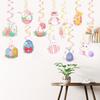 24 Pieces Easter Party Hanging Decoration Spring Ornament for Office, Tree Decor Cute