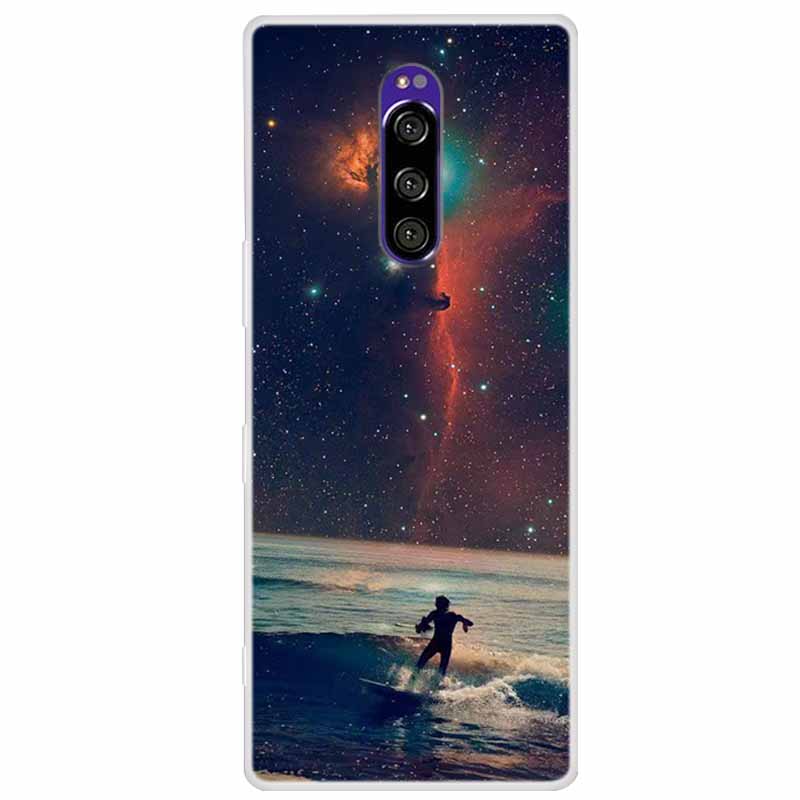 Чехол для Sony Xperia 1 Роскошные Животные Прозрачная Крышка для Sony Xperia1 XZ4 SO-03L SOV40 J8110 J9150 J8170 Корпуса Чехлы для Телефона