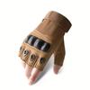 1Pair Men's Tactical Thumb Tactical Fingerless Gloves for Outdoor Sports Shooting Hunting Airsoft & Cycling