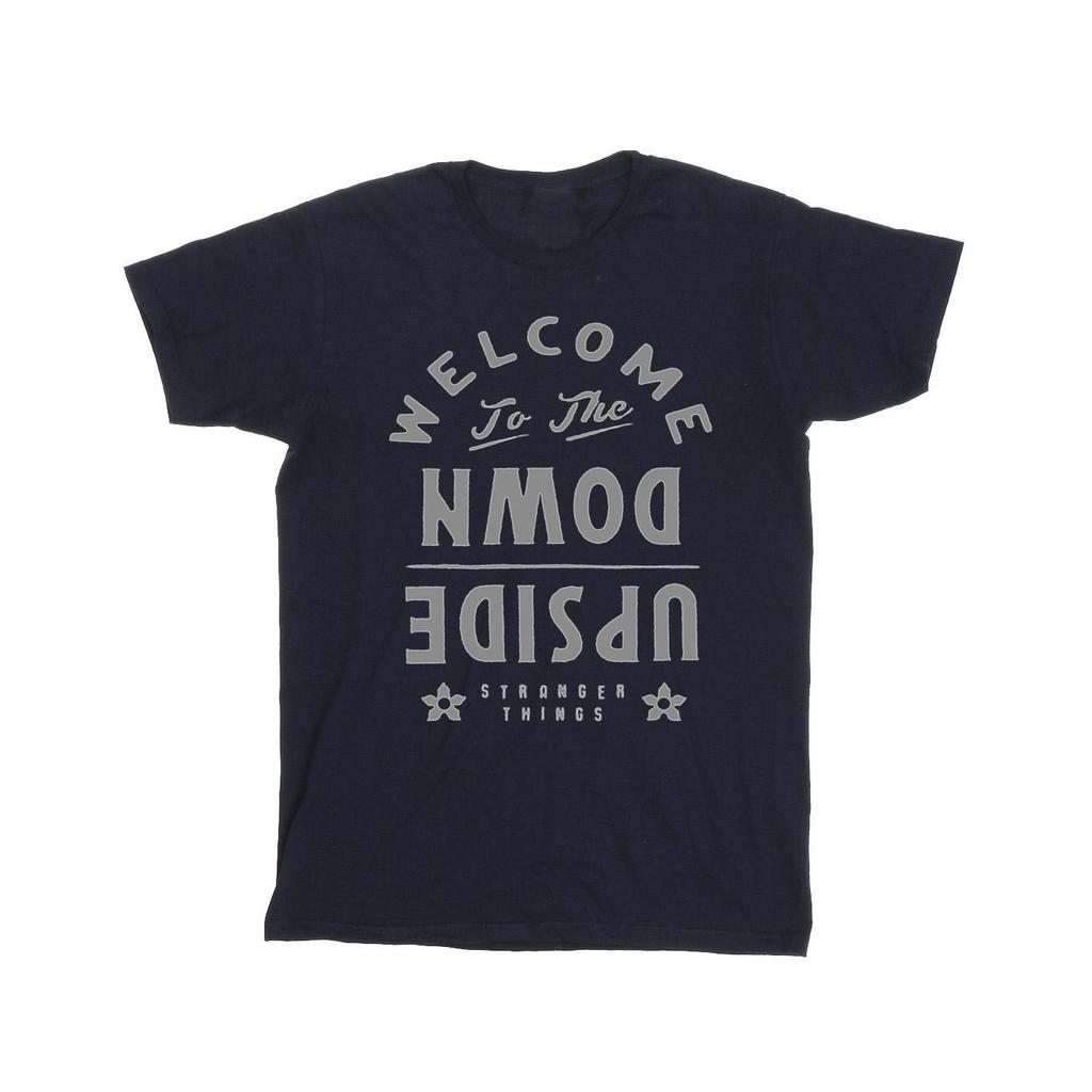 Netflix Mens Stranger Things Welcome To Upside Down T-Shirt