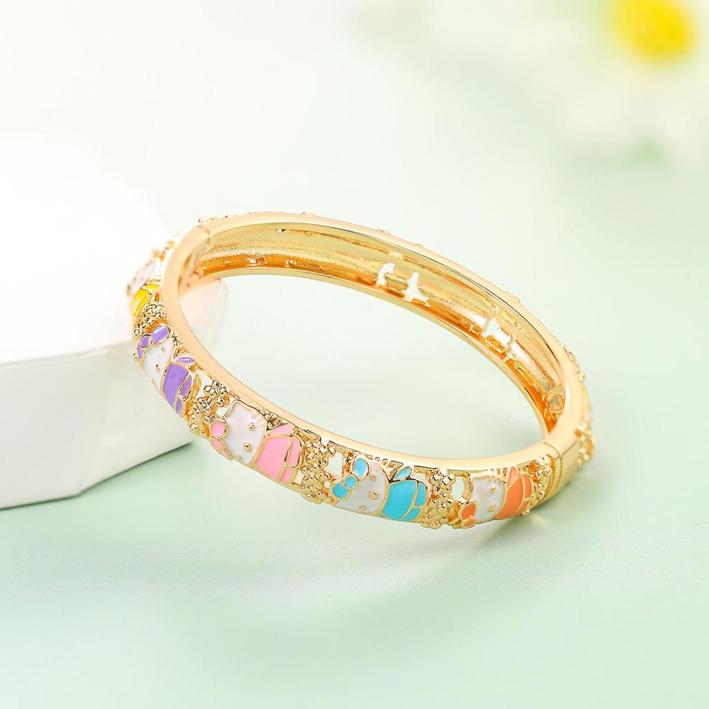Widney Beijing Cloisonné Children's Open Diamond Bracelet - National Style Gift