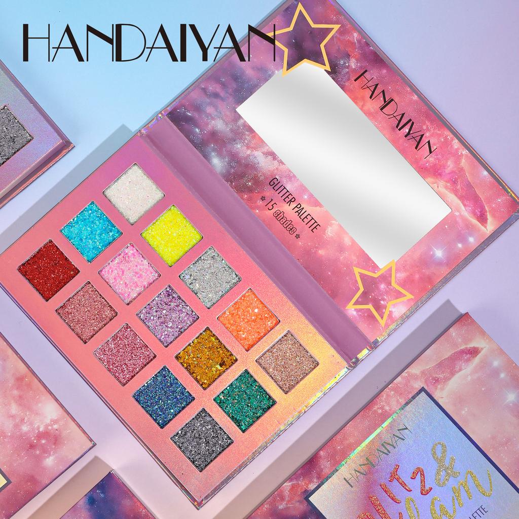 15 цветов перламутровая палитра теней для век большой блестящий гель для сценического макияжа перламутровая блестящая матовая палитра для макияжа