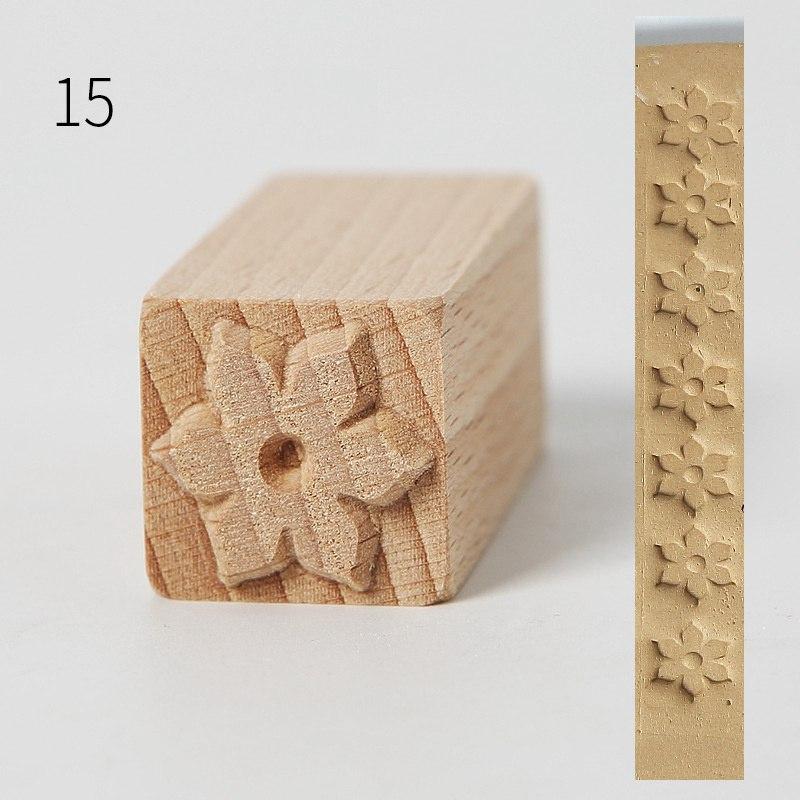 Деревянная мультяшная глиняная форма для печати, креативная печать для лунного торта, печать из твердой древесины, керамическая текстура