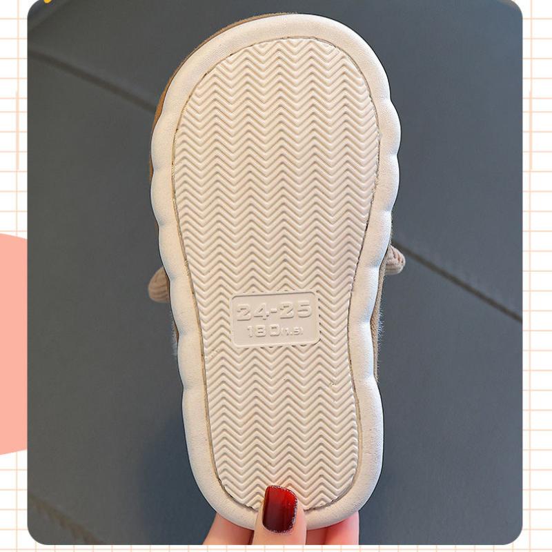 Детские хлопковые тапочки, милые домашние теплые нескользящие детские меховые тапочки с героями мультфильмов, модные домашние мягкие тапочки