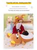 Подушка-поддержка поясницы Rilakkuma - Идеально подходит для дивана, офисного кресла и комнаты в общежитии.