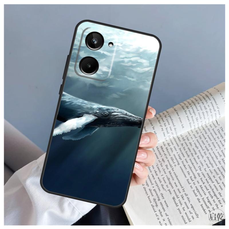 Blue Whale Case For Realme 12 11 10 9 Pro Plus GT5 GT Neo5 C21Y C25s C30 C31 C33 C35 C51 C53 C55 C67