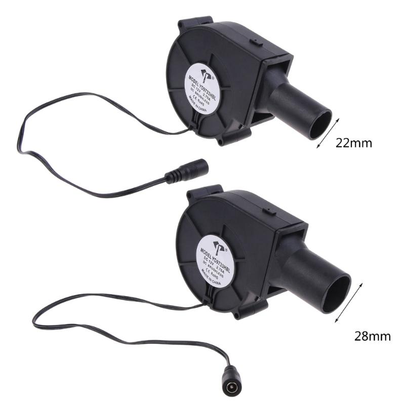 DC12v 2.7A 9733 Barbecue Grill Centrifugal Turbo Blower with Air Outlet Large Air Volume High-speed Cooling Fan 4600RPM