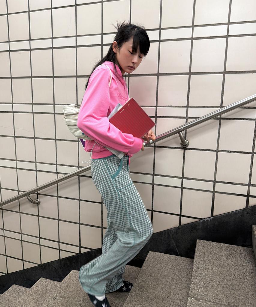 CRANK Candy Stripe Lounge Pants_Green