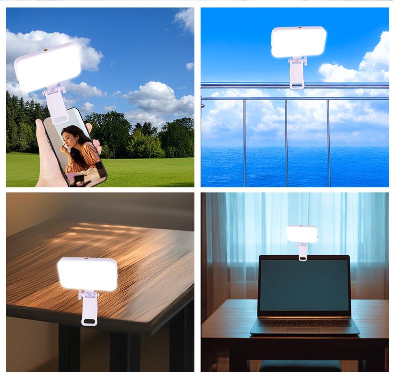 N13 Мини-ручной селфи-свет с двусторонней подсветкой и трехцветными вариантами заполнения