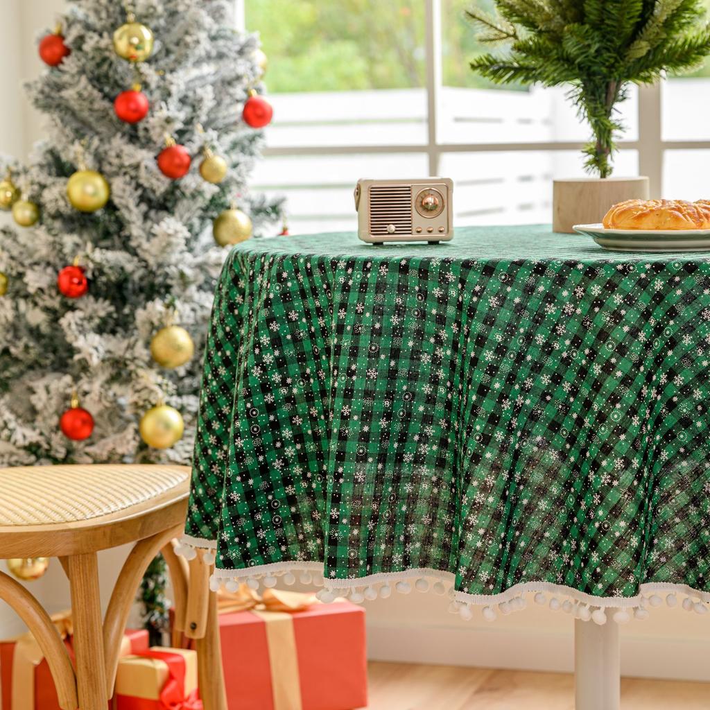 Rectangle Dining Table Cloth Striped Three-Dimensional Embroidery Flower Small Fresh Cover Cloth Tablecloth Art Cotton And Linen