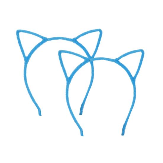 2 шт. Повязки на голову с кошачьими ушками, леопардовый принт, черный кот, котенок, животные ушки, обруч для волос, аксессуары для костюма на Хэллоуин, вечеринку, косплей