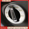 Нержавеющая сталь, кнопка переключения фар, панель, рамка, наклейка, накладка для Volkswagen VW T-roc Troc 2017-2023