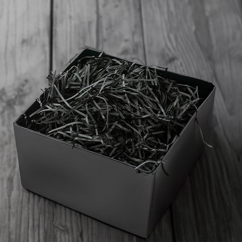 Decorative Gift Box Set: Red, Black, Pink & Blue Raffia with String Lights, Rabbit, Small Bouquet