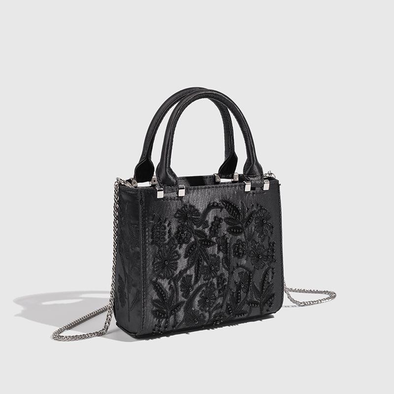 2025 Элегантная женская вечерняя сумочка из кружева и жемчуга