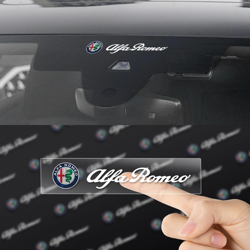 WFMJR1 Car Emblem Logo Decorative Stickers Badge Decal Interior Styling For Alfa Romeo Giulietta GT 159 147 156 Brera Giulia Stelvio