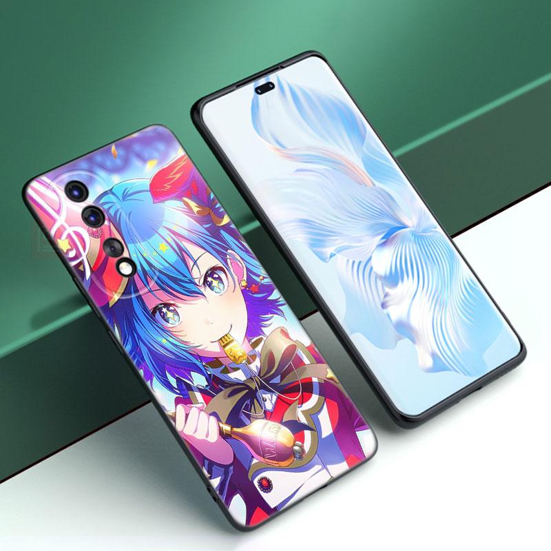 Game Project Sekai Black Phone Case For Huawei Honor 70 90 Lite X40 GT X50 I X5 Plus X6A X6S X7A X8A X8B X6 X7 X8 X9 4G X9A X9B