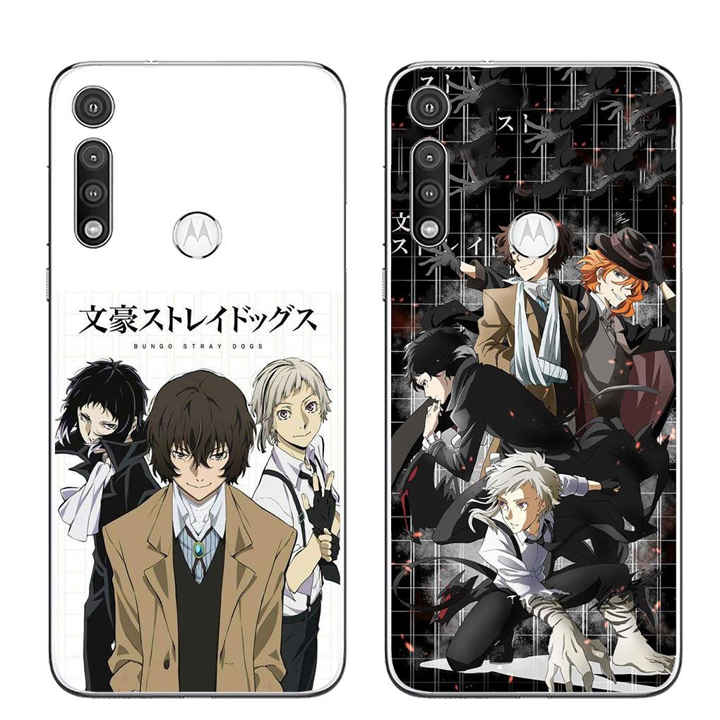 Мультяшная чехол-бампер для телефона Bungou Stray Dogs Аниме для Motorola Moto G13 G14 G53 G54 G62 G72 G82 G84 E13 E20 G42 G32 G23 G22 Мягкий чехол