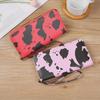 2024 Summer Korean-Style Contrast Cow Pattern Multi-Compartment Long Wallet